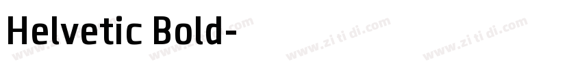 Helvetic Bold字体转换